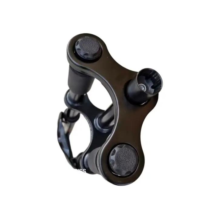 Fourche de suspension VTT 24/26/27,5 pouces à ressort hydraulique, double suspension, en alliage d'aluminium, débattement 120 mm, pour tige de 28,6 mm, compatible frein à disque