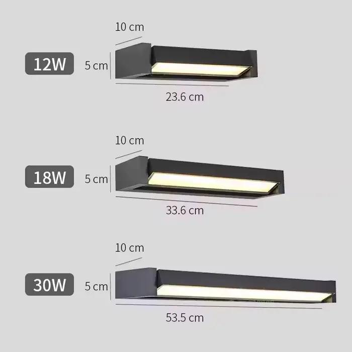 Applique murale extérieure LED 350 Angle réglable étanche