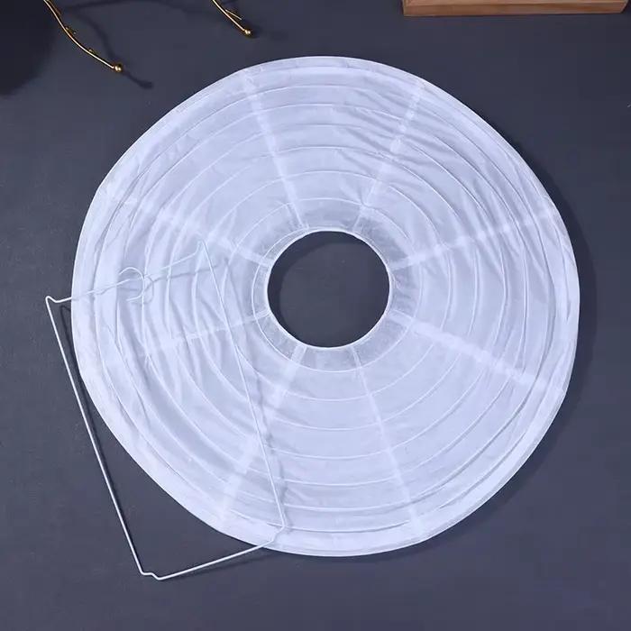 Abat-jour boule de papier en forme de soucoupe volante