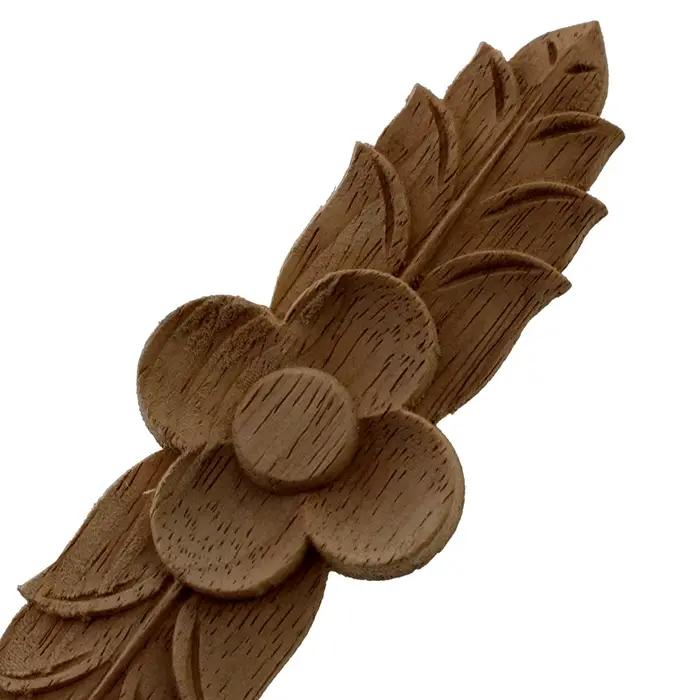 VZLX décalcomanie européenne ronde de sculpture sur bois | Décorations de maison avec Appliques