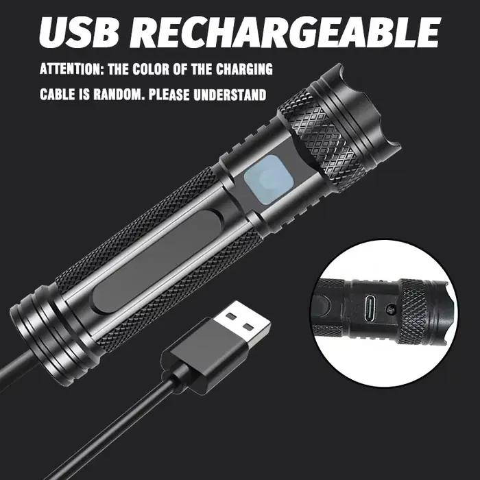 Lampe de poche UV USB Rechargeable 365nm lumière noire Mini lampe de poche Portable puissante LED lumières ultraviolettes torche