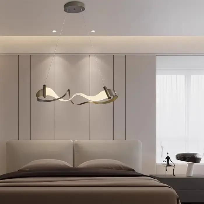 Art moderne suspension pour salon salle à manger atmosphère sens minimaliste réglable lustre lumière plafond décor à la maison