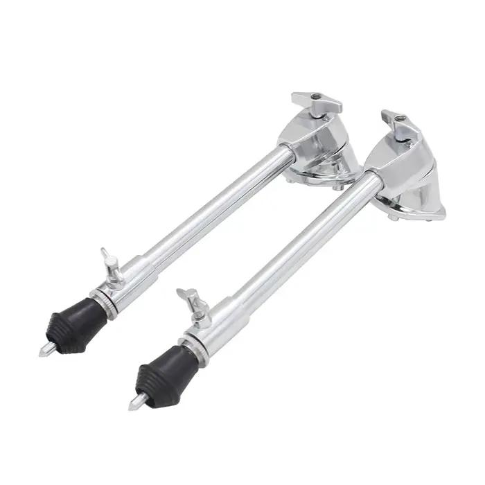 Bass Drum Legs 1 Pair Bottom Bass Drum Support Leg Anti-skid Precussion Instrument Durable Parts Parts Music Tools Bracket Leg