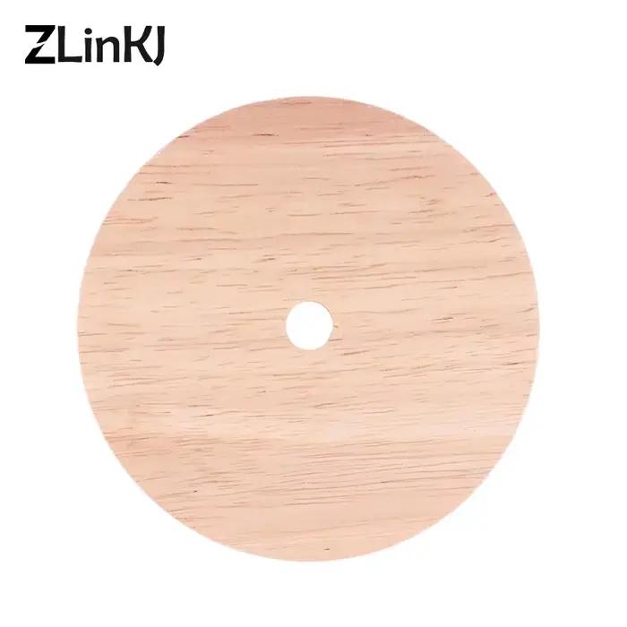 Base de lampe de Table ronde en bois massif
