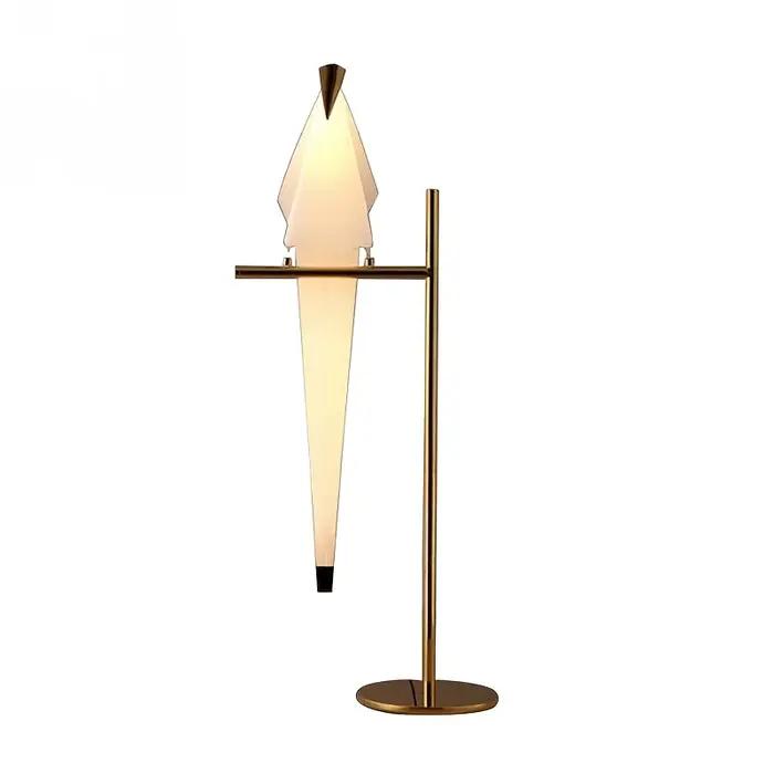 Lampadaire moderne simple à mille grues en papier avec source de lumière LED adapté aux salles à manger