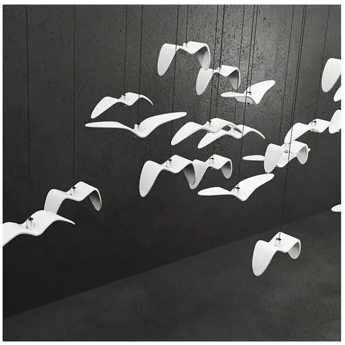 2025 lampe à suspension moderne mouette Design Led lustres créatifs pour Bar/cuisine oiseaux lustre plafonnier Luminaire