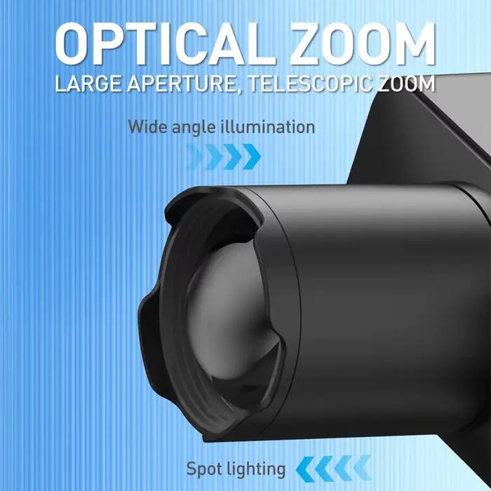 Lampe Frontale LED Rechargeable et à Charge Rapide, Projecteur Grand Angle observateur pour le Camping, la html, la Pêche, la Nuit, le Travail en Plein Air