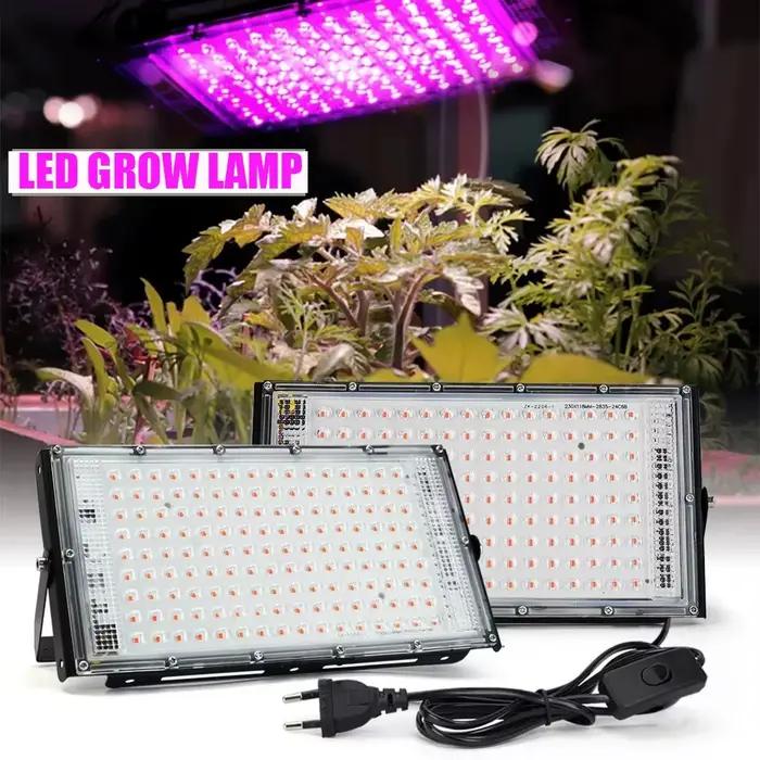 Lampe de culture LED 50W 100W 200W 300W, lampe UV pour plantes, 220V, culture intérieure, spectre complet, phytolampes pour semis, légumes et fleurs