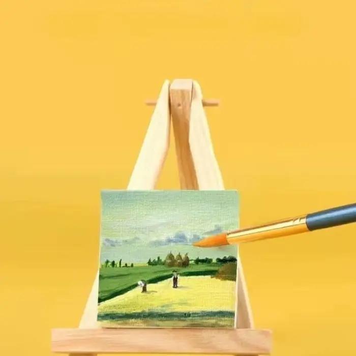 25 mini planches à dessin carrées, planches à dessin à l'huile et à l'aquarelle de haute qualité, adaptées aux débutants et aux artistes