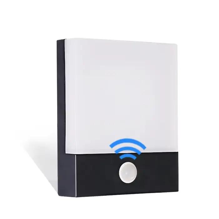 Applique murale LED extérieure en aluminium étanche IP65 avec détecteur de mouvement pour jardin