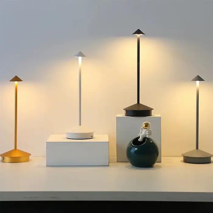 Type-c lampe de Table Rechargeable salle à manger créative tactile Led hôtel Bar café Pina