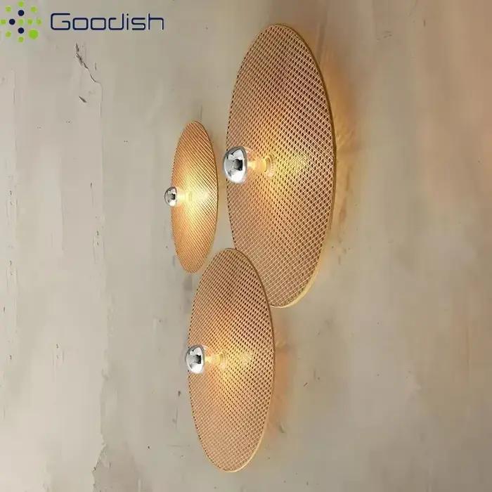 Lampes murales modernes en rotin Wabi-sabi LED lumières en osier couloir classique Loft