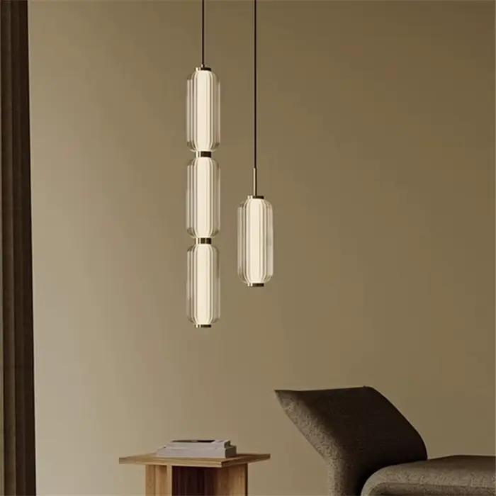 Lampe Suspendue Minimaliste en Verre de Style Rétro Américain