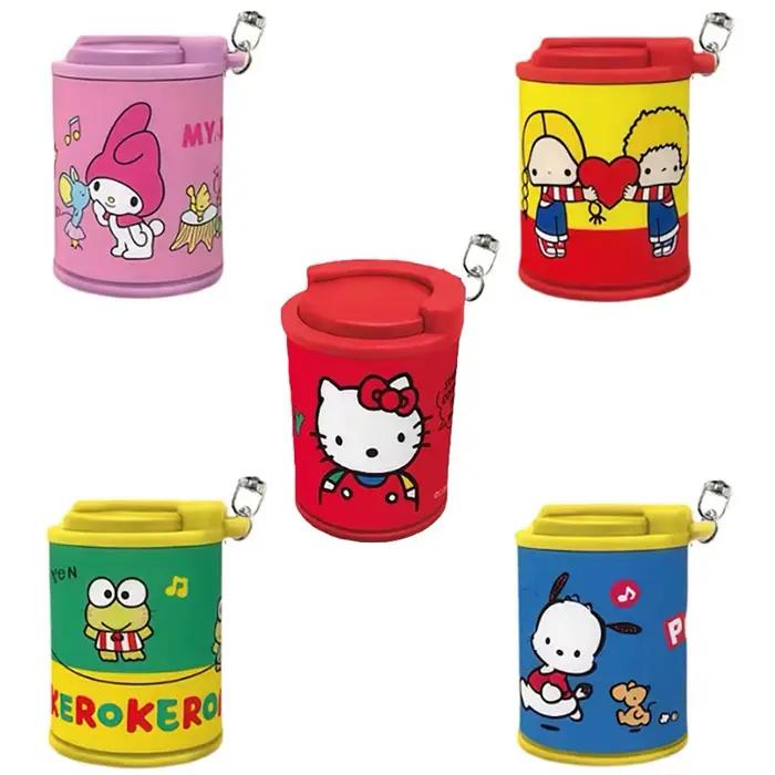 Boîte de rangement pour pièces de monnaie, dessin animé, peut contenir 15 pièces, boîte à monnaie, Sanrio My Melody Kuromi Hello Kitty Kawaii, porte-clés, jouets, cadeaux pour enfants
