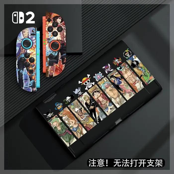 Étui de protection Anime One Piece Luffy pour Switch2, coque de console de jeu Anime, Joy-Con anti-chute, protection intégrale, coque souple, cadeaux
