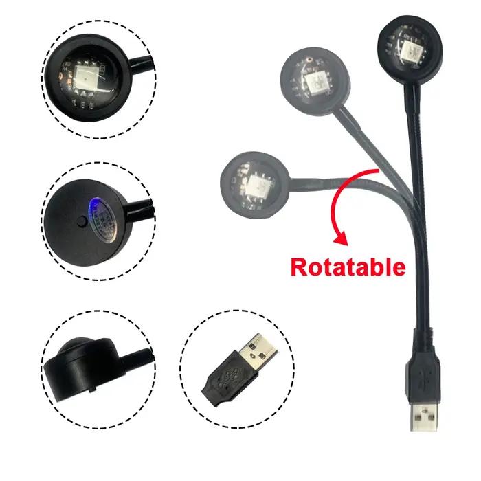 Veilleuses LED USB pour décoration de fête d'anniversaire