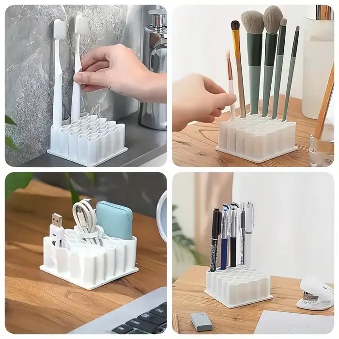 Porte-stylo multi-usages pour pommade, support de rangement pour papeterie, support de pommade de bureau, organisateur de compartiment pour la maison