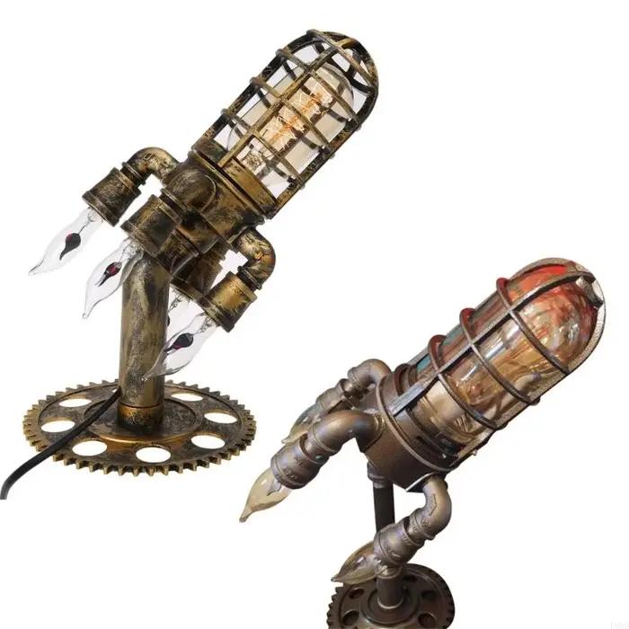 Rétro Steampunk fusée lumière décoration maison lanceur