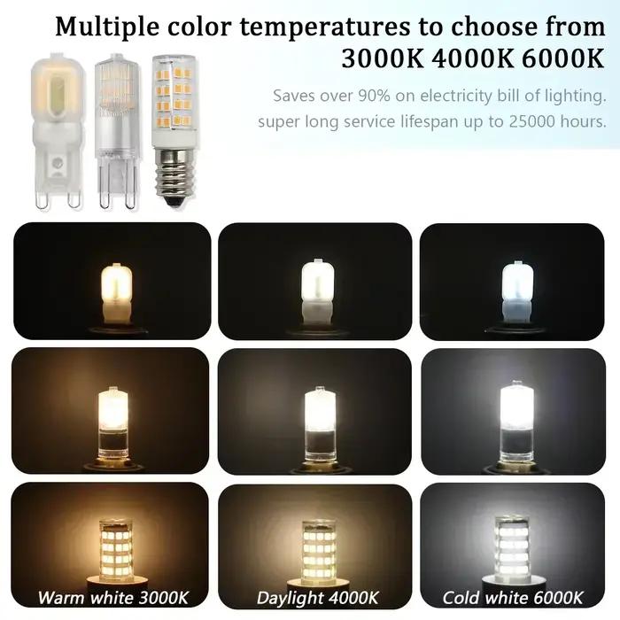 Ampoules LED MINI G9, 3 pièces: 1.5W /2W/3W AC 220V