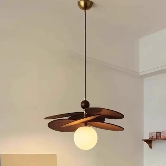 Rattan Weave Vintage suspension rétro Restaurant boutique hôtel lustre salon