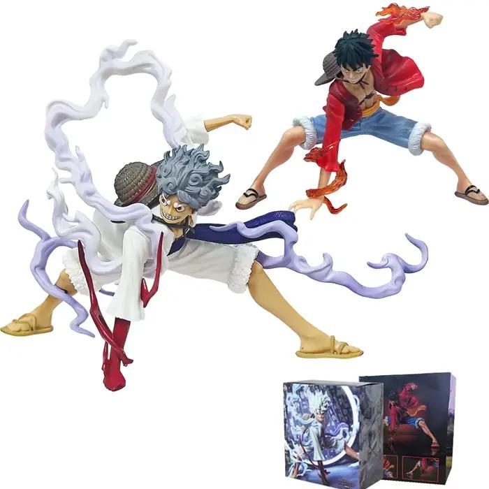 Figurines One Piece Monkey D. Luffy, Luffy le Dieu du Soleil en position accroupie, figurines de combat, modèle en PVC, jouet de collection, ornement, cadeau d'anniversaire