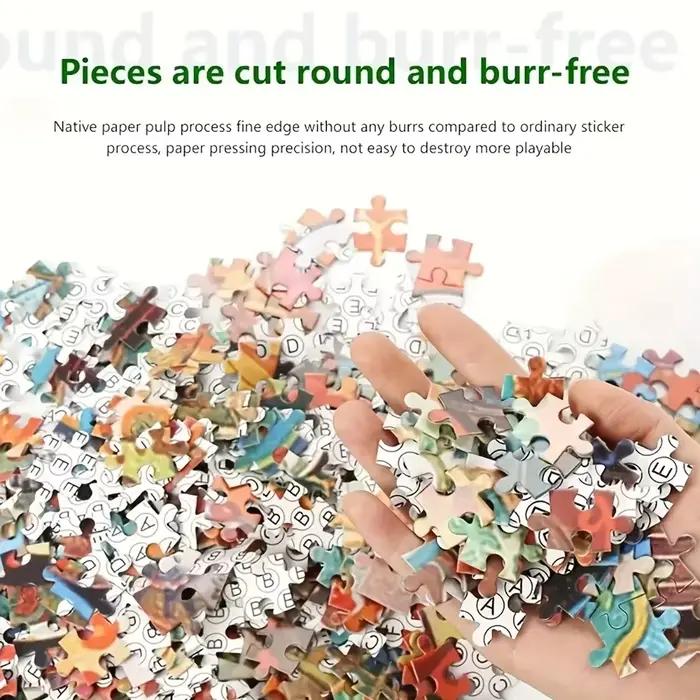 Puzzle abstrait sur le thème du paysage, 500/1024 pièces, décoration moderne pour la maison, loisirs et divertissement, cadeaux d'anniversaire