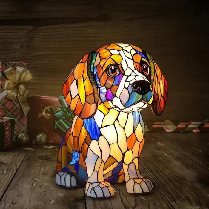 Animal résine veilleuse LED lampe de chevet mignon