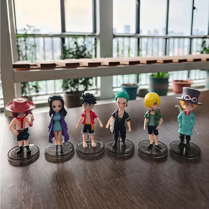 Nouvelle figurine d'action One Piece Luffy 2026, lot de 6 modèles en PVC, collection de décoration, jouets pour enfants, cadeaux de festival