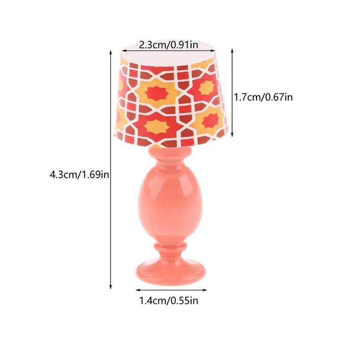 Lampe de bureau miniature 1:12 pour maison de poupée, modèle d'étude, décoration de meubles de maison de poupée, lumière de micro-scène, ornement, jouets de jeu d'imitation