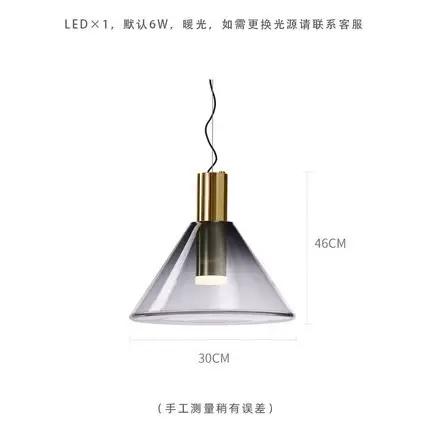 Lampes suspendues en verre coloré de design italien