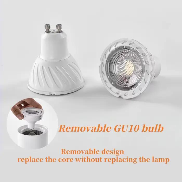 Nouveau luminaire tubulaire GU10 à montage en surface