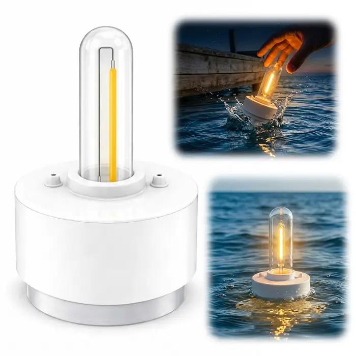 Lampe à sel sans batterie alimentée par l'eau salée lumière d'urgence Permaglow lanterne de camping sans flamme pour intérieur maison apprentissage enfants éducation durable sans piles recharge nécessaire pour usage domestique et sécurité
