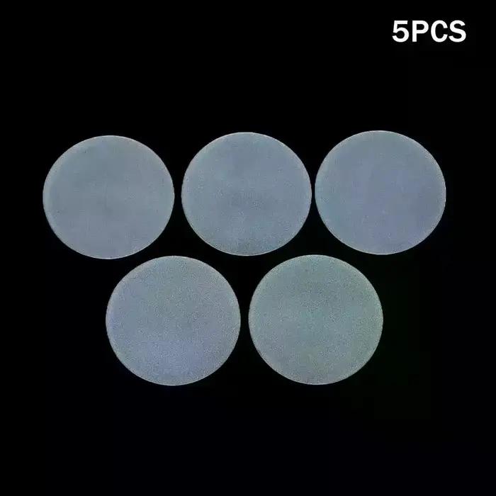 Abat-jour rond plat semi-transparent en verre mat