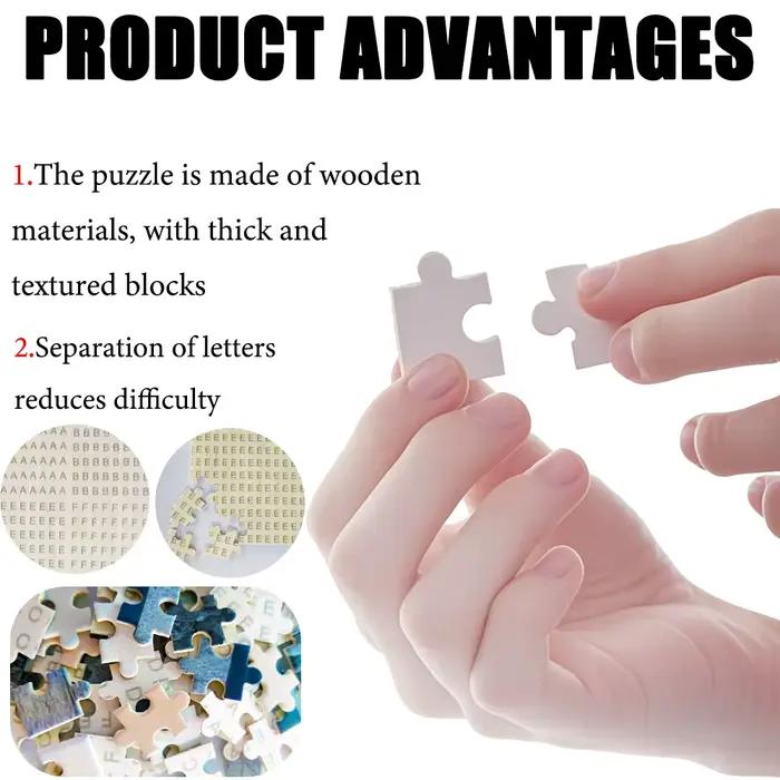 Puzzle personnalisé en bois 35/70/200/300/312/344/500/1314, puzzle d'image, puz commémoratif de célébration d'anniversaire et de mariage, 1 pièce