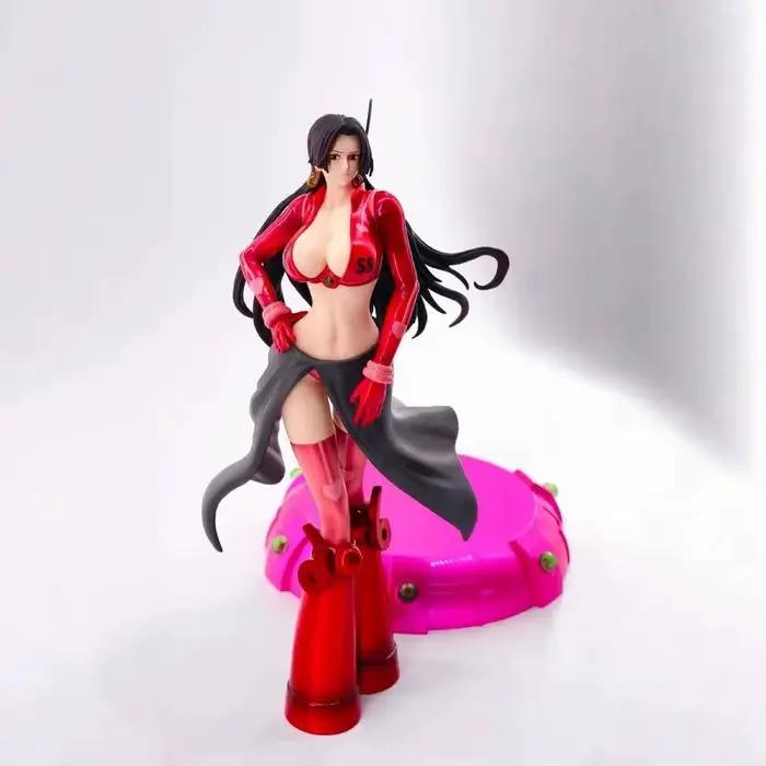 Figurine Anime One Piece Boa Hancock 34,5 cm – Nouveau Modèle de Collection Debout – Ornement pour Boîtier d'Ordinateur Île Egghead – Pour les Fans d'Anime
