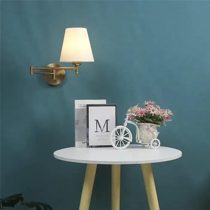 Lampes murales pliantes réglables nordiques bras à bascule rotatif luminaires moderne minimaliste chambre étude tête de lit mur LED lumières