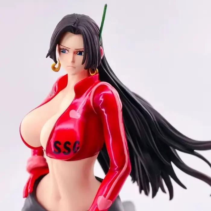 Figurine Anime One Piece Boa Hancock 34,5 cm – Nouveau Modèle de Collection Debout – Ornement pour Boîtier d'Ordinateur Île Egghead – Pour les Fans d'Anime