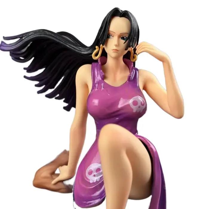 Figurine d'anime One Piece Boa Hancock, pose assise, modèle en PVC, statue de collection, décoration de bureau pour les collectionneurs d'anime