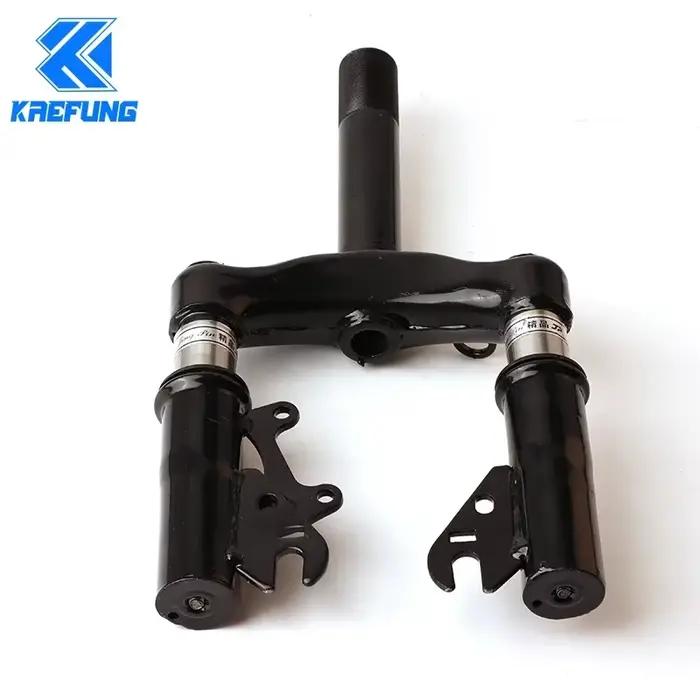 Fourche à Suspension Avant de 10 Pouces pour Disque de Frein, Support en Acier, Alliage, Moto, VTT, Vélo, Scooter Électrique, Tube de Choc
