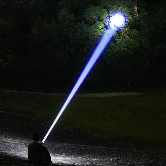 Lampes de poche ultra puissantes 998000000LM, lampe super lumineuse, lampe torche LED rechargeable, tactique, pour l'aventure en plein air, la pêche, le camping