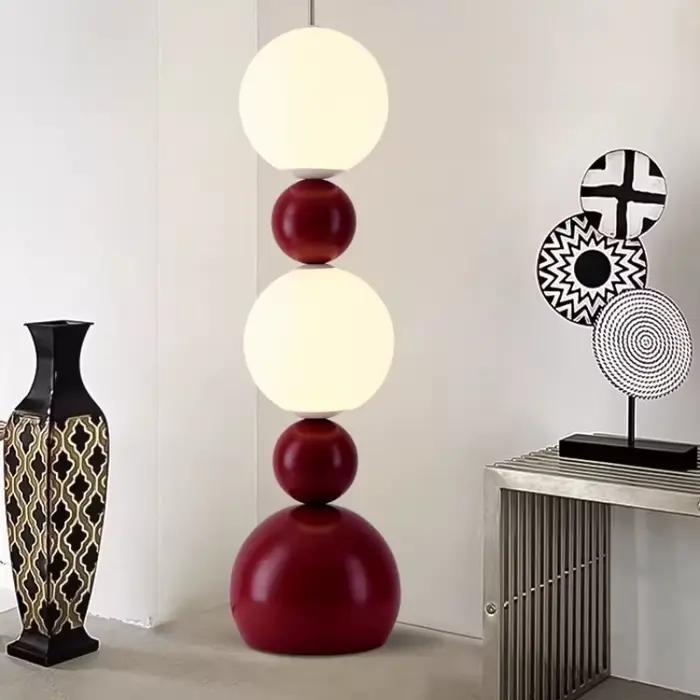 Lampadaire LED design nordique en forme de gourde pour salon