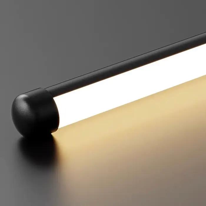 Applique chambre salon noir or mur LED lampes moderne Simple bande plafonniers pour cuisine couloir luminaire