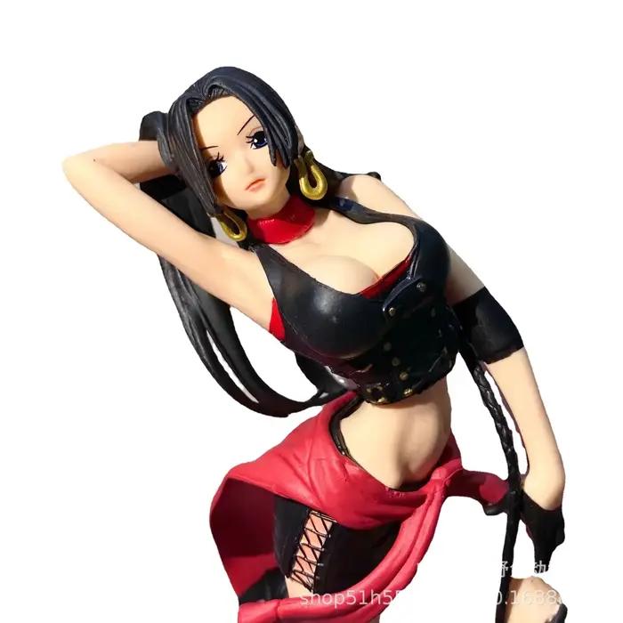 25CM Anime une pièce drapeau diamant bateau cowboy Boa Hancock PVC Figure modèle à collectionner jouet une pièce Boa Hancock cadeau poupée