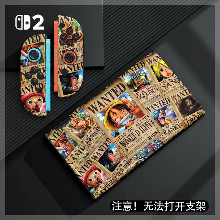 Étui de protection Anime One Piece Luffy pour Switch2, coque de console de jeu Anime, Joy-Con anti-chute, protection intégrale, coque souple, cadeaux