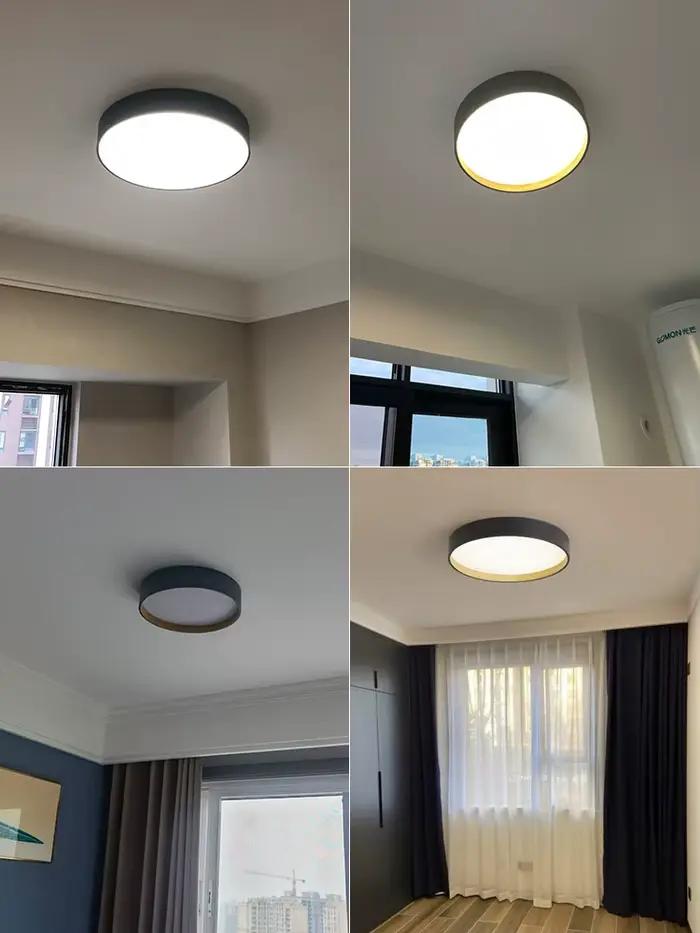 Plafonnier LED au Design Nordique Moderne et Simple