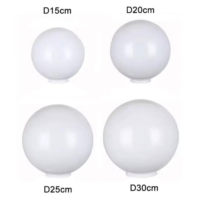 Abat-jour de lampe d'extérieur en acrylique rond PMMA