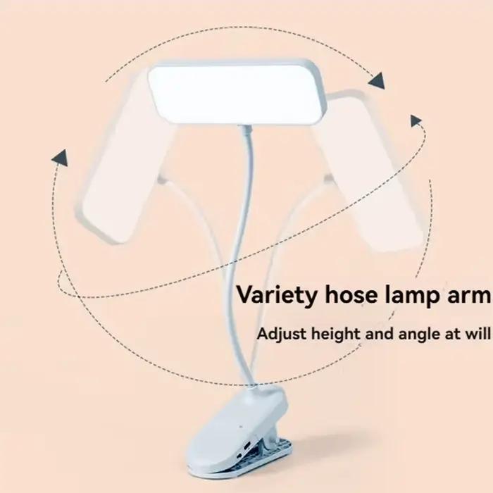 Lampe de bureau à pince LED avec protection oculaire