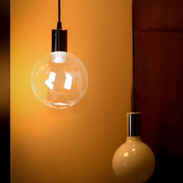 Abat-jour en verre transparent moderne pour lampes de table