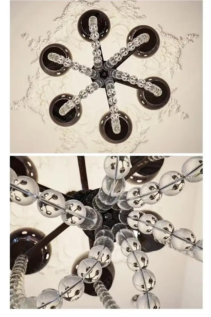 Plafonnier au Design Rétro Français, Design Luxueux, Haut de Gamme, Luminaire Décoratif de Plafond, Idéal pour un Salon ou une Chambre à Coucher