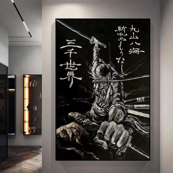 Une pièce roi Solon toile Animation e-sports chambre chevet murale dans chambre anime salon dessin animé mode mur photo